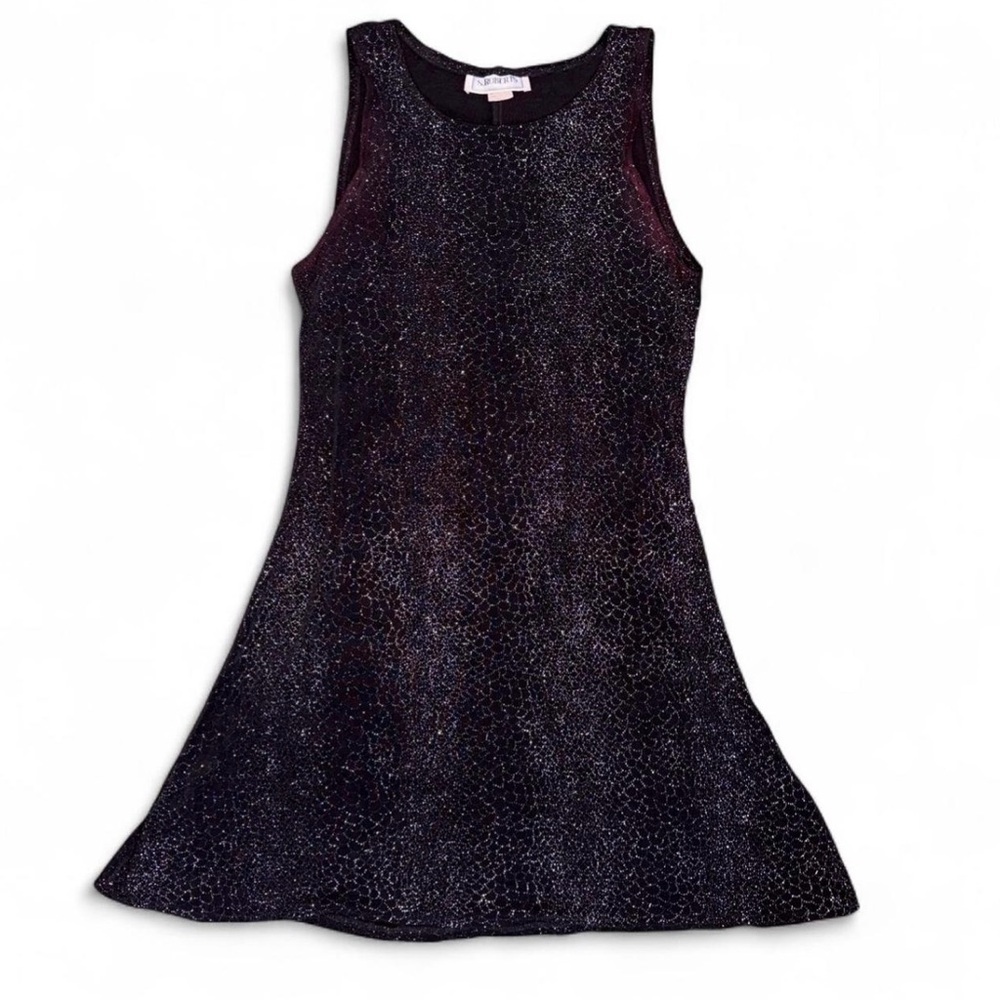 Vintage S. Roberts Sparkly Black Dress